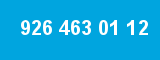 926 463 01 12 926 463 01 12